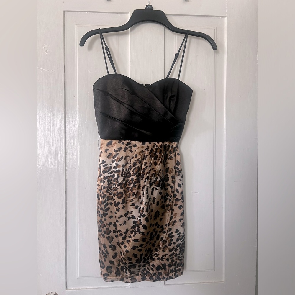 Juniors Satin Cocktail Dress